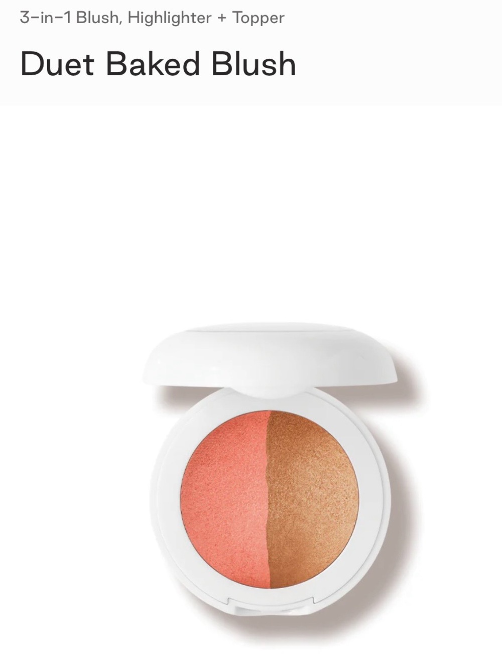 Dibs The Duet Baked Blush Highlighter - Starstruck (Coral & Bronze)